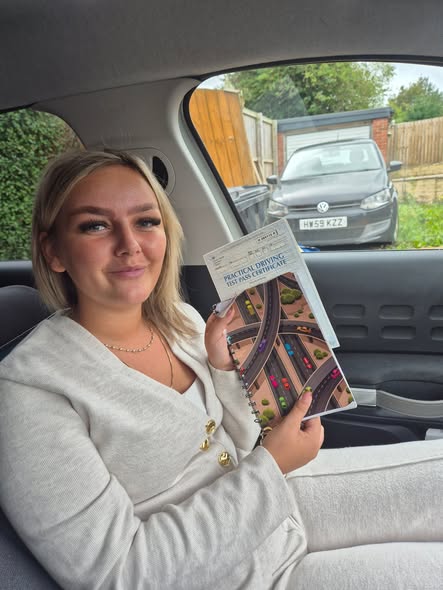 Kacey Grogan - BB Driving School pass