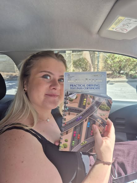 mylie holmes - BB Driving School pass